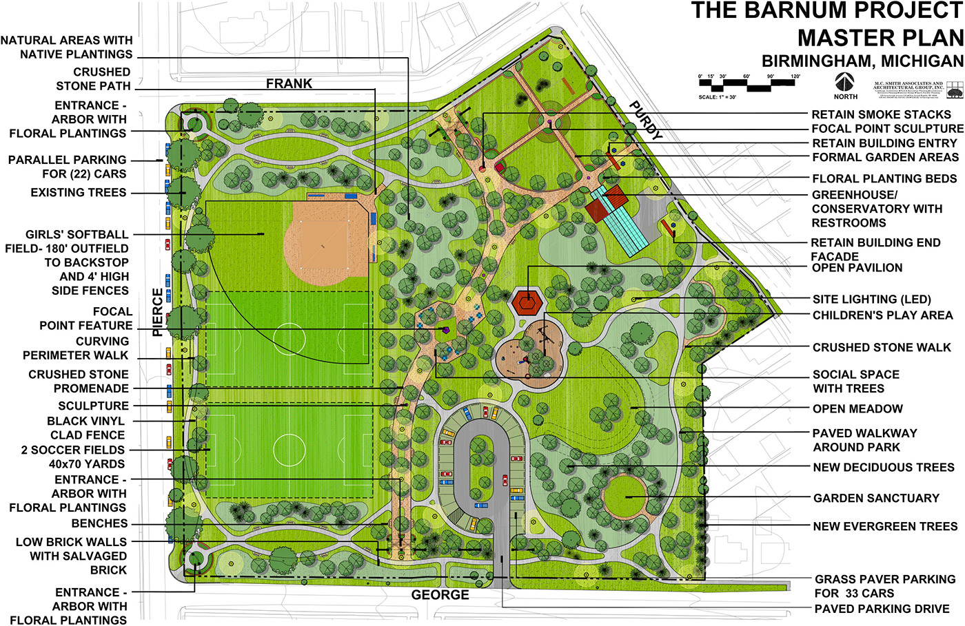 BARNUM PARK, BIRMINGHAM, MICHIGAN